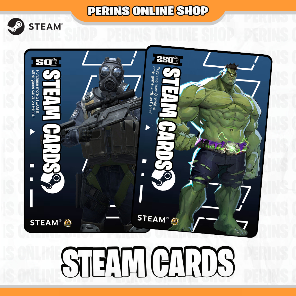 Steam Cards V2 with Free Stickers! (Cash on Delivery) | Shopee Philippines