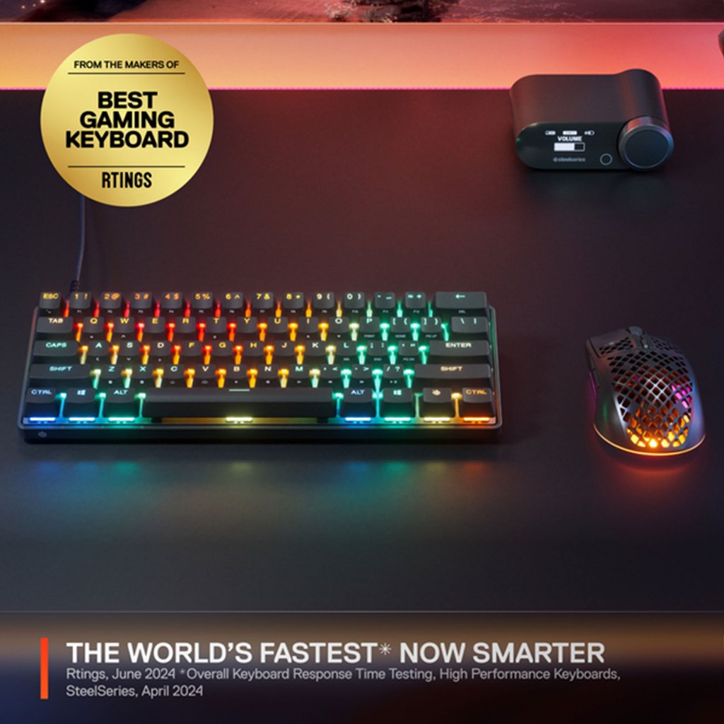 SteelSeries Apex Pro Mini Gen 3 OmniPoint 3.0 HyperMagnetic Switches ...