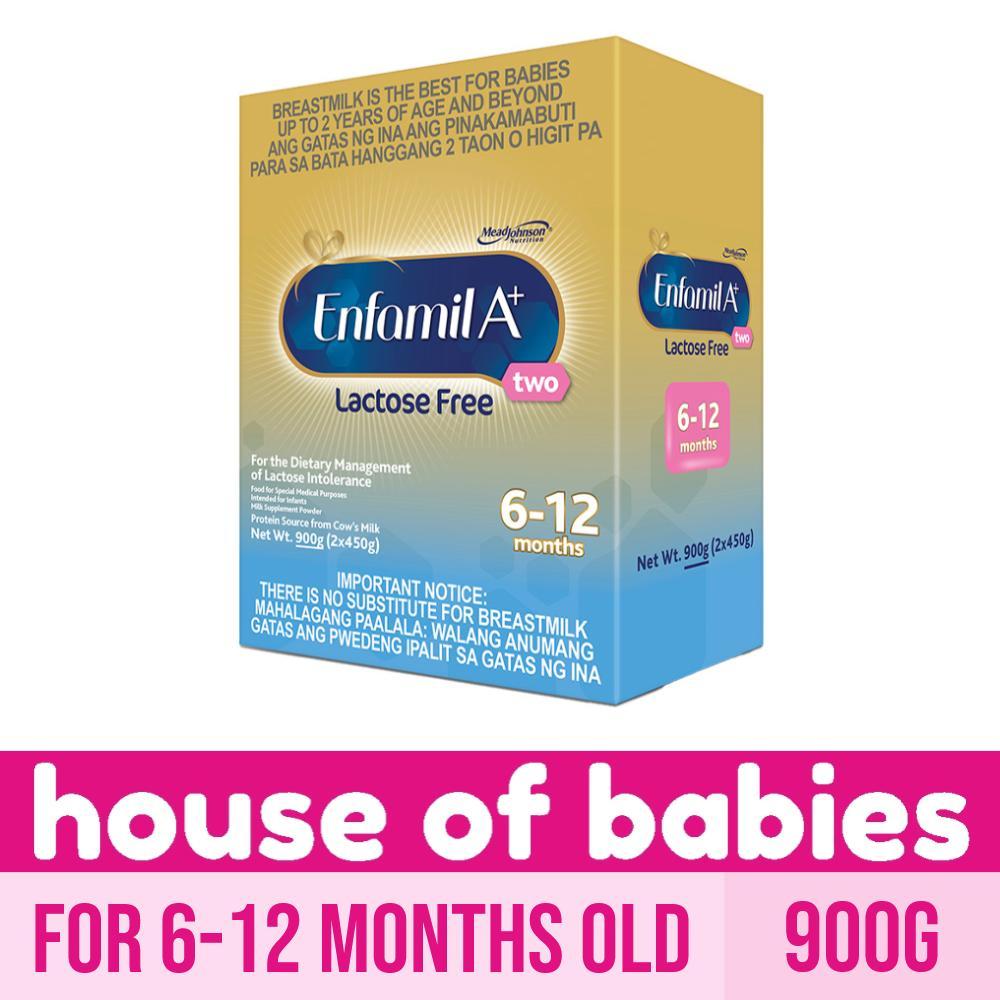 Enfamil A+ Two Lactose Free 900g 6-12 Months Old for the Dietary