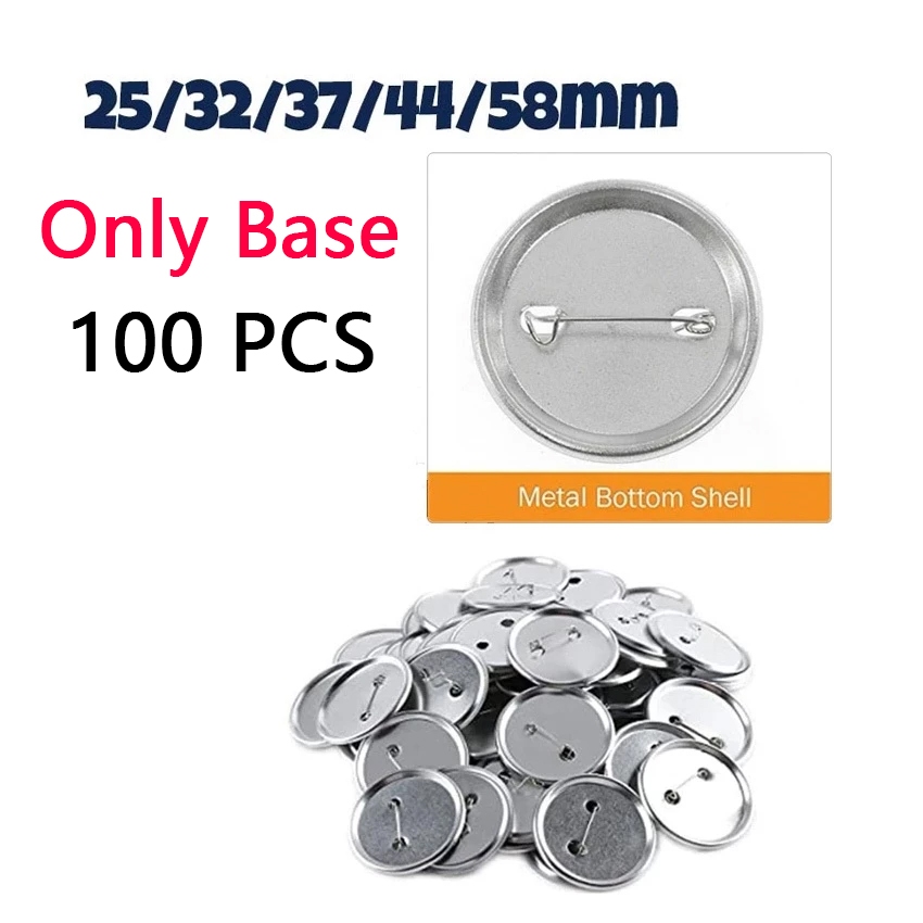 100pcs Base, back Metal DIY Badge Button Pins | Shopee Philippines