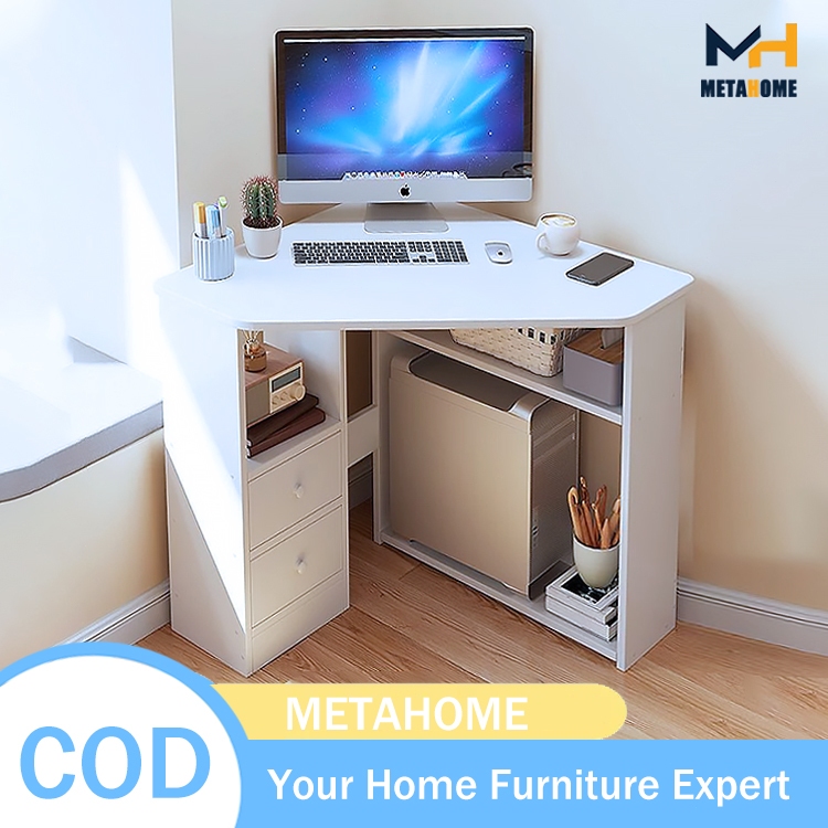 Corner table with multi-layer storage function Modern and minimalist ...
