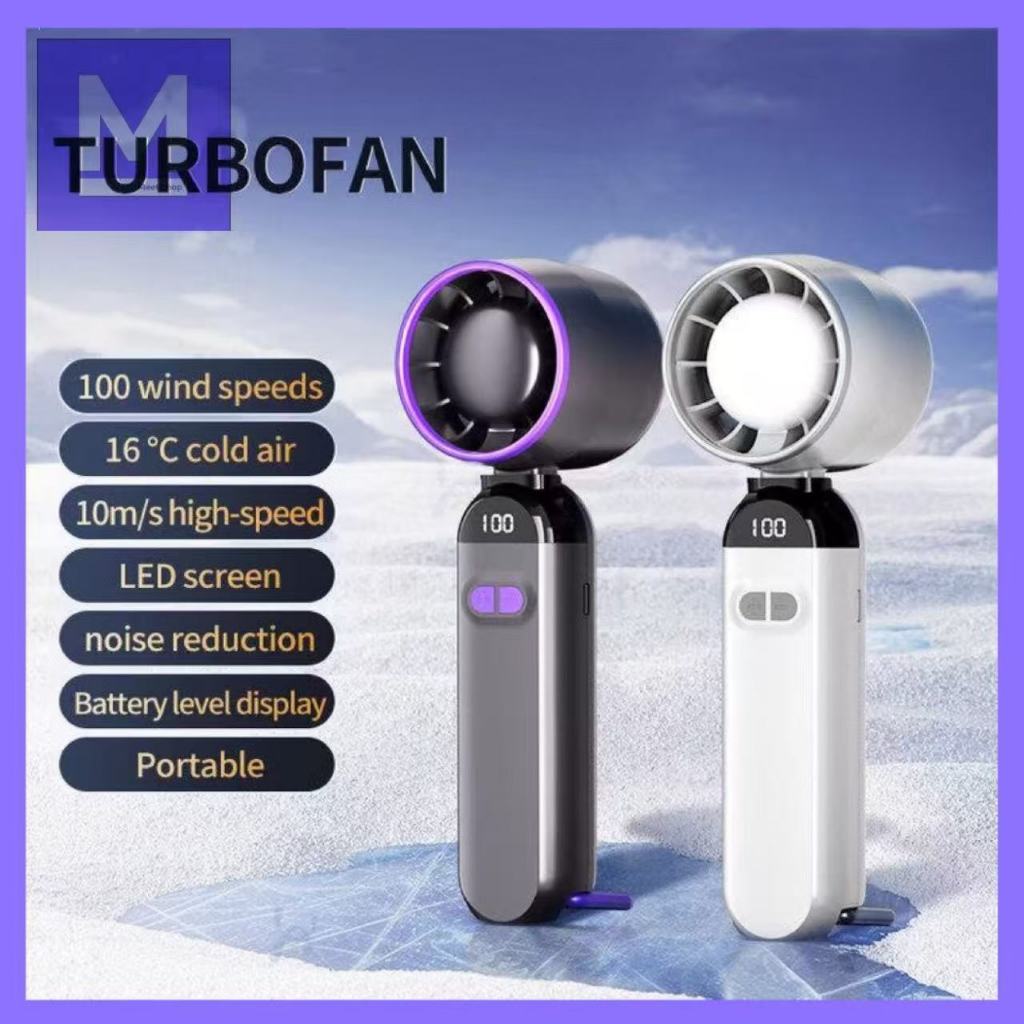 100% Meet Portable Mini Hand Fan 100 Gear Speed Turbo Fan USB ...