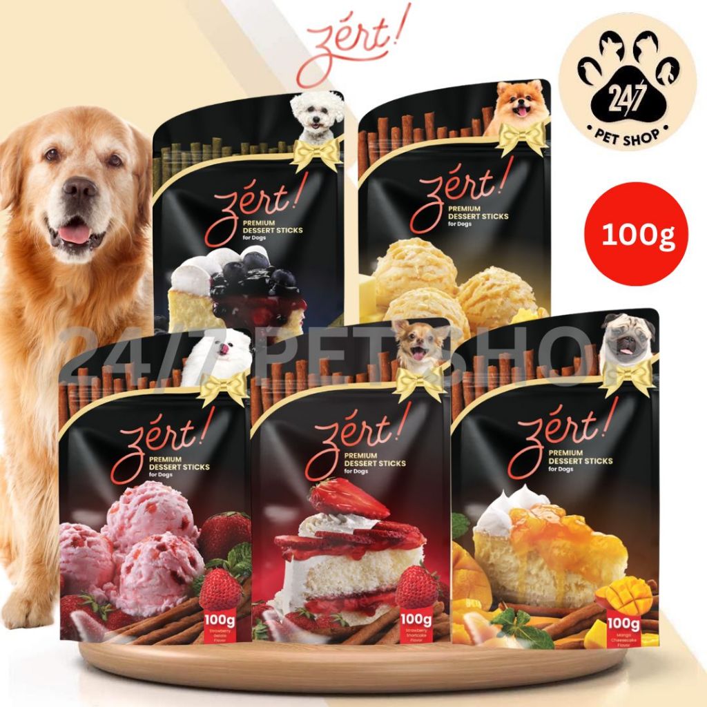 100g All Stages Zert Premium Dessert Sticks Dog Dogs Adult Puppy Dental ...