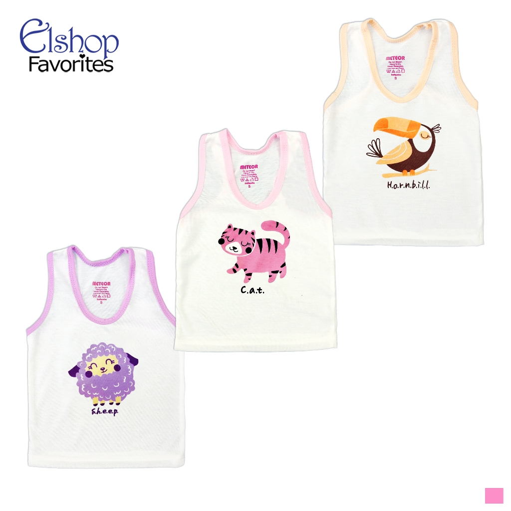 Babyhug 100% Cotton Sleeveless Sando Pack of 3 - White