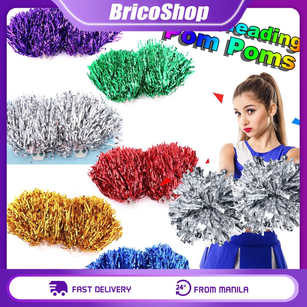 1Pair Cheerleading Pompom for School Sports Festival Cheerleaders ...