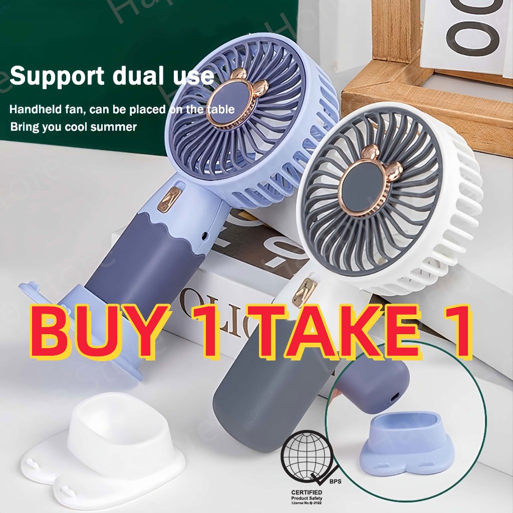 BUY 1 TAKE 1【COD】Handheld Fan Mini Fan Rechargeable Multifunction for ...