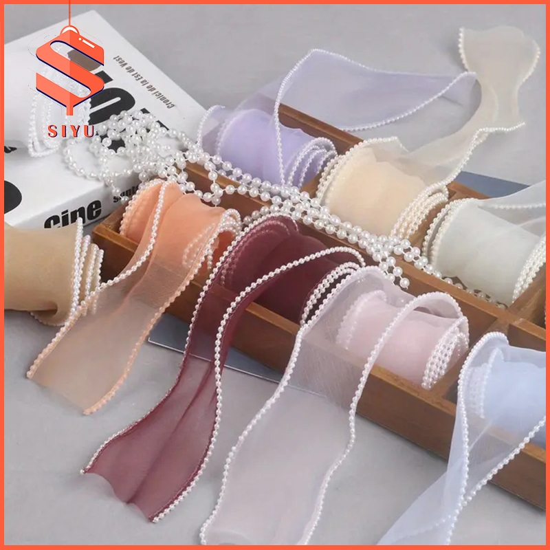 5 Yards Pearl Fishtail Yarn Ribbon Satin Ribbon Fishtail Yarn Ribbon ...