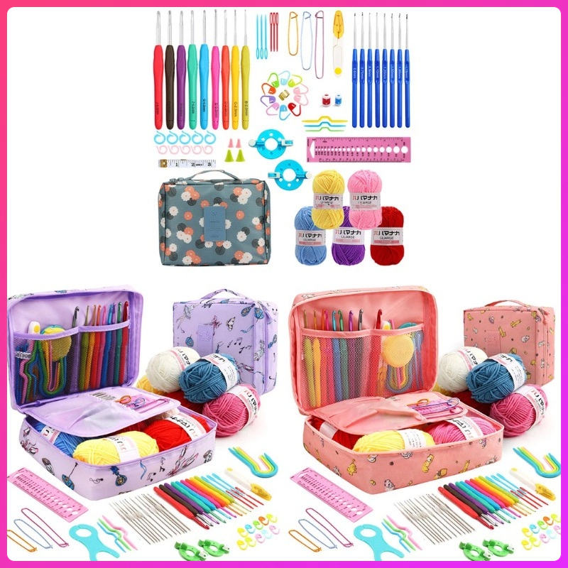 65PCS Beginner Crochet Set Kit For Adults Knitting Starter Kit Adults ...
