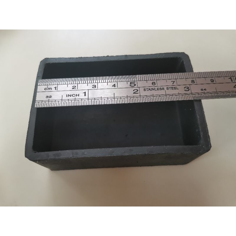 2x3 inches (50 mm x 76 mm) RECTANGULAR OUTER HEAVY DUTY Rubber Footings ...