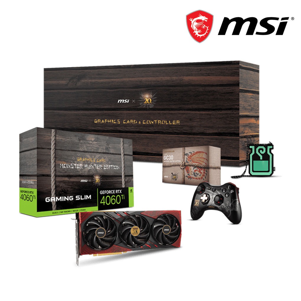 MSI GeForce RTX™ 4060 Ti 8G GAMING SLIM MONSTER HUNTER EDITION Graphics ...