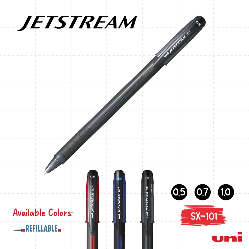 SX-101 Uni Jetstream Ballpoint Pen | Ultra Smooth Writing | Quick ...