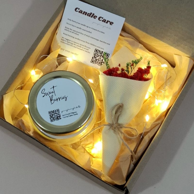 YLH | 120g SOY SCENTED CANDLE IN GLASS JAR | MINI BOUQUET | FAIRY ...