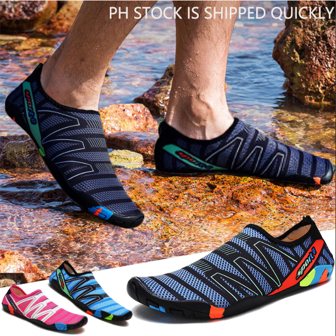 Coolloog Unisex Rubber Amphibious Women's Beach Men's Shoes Platform  Mountaineering Cycling Shoes