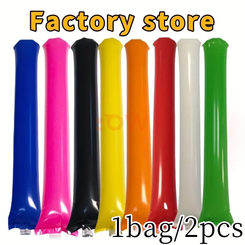 2pcs Balloon Clapper Sports Inflatable Cheer Sticks Events PE Material ...