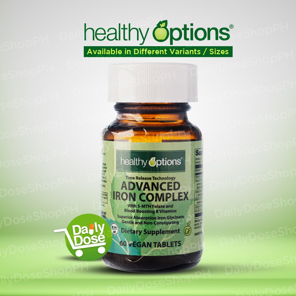 Healthy Options Advanced Iron Complex 30/60 tablets | Shopee Philippines