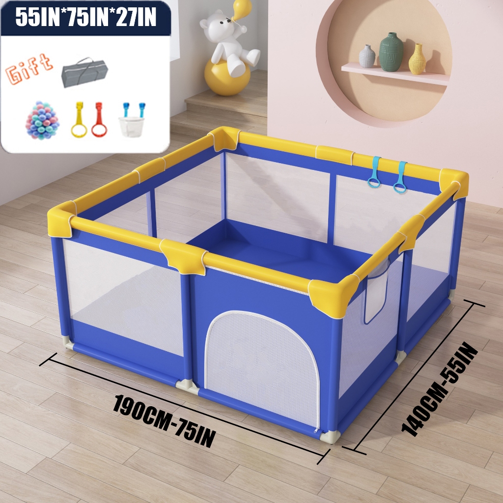 Free Shipping】NIVICO BEBE Playpen for Baby With Pattern Stainless