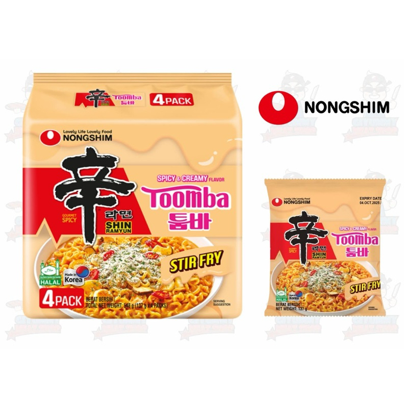 Nongshim Shin Ramen Toomba 137g (Pack of 4) | Shopee Philippines