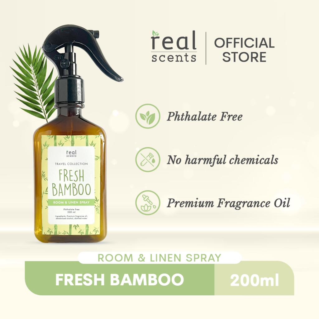 Real Scents Fresh Bamboo Room and Linen Spray 200ml | Shopee Philippines