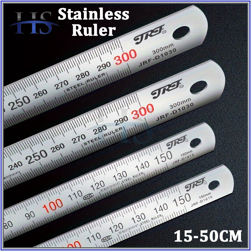 1PC Stainless Steel Ruler METAL RULER Drawing Measurement 6