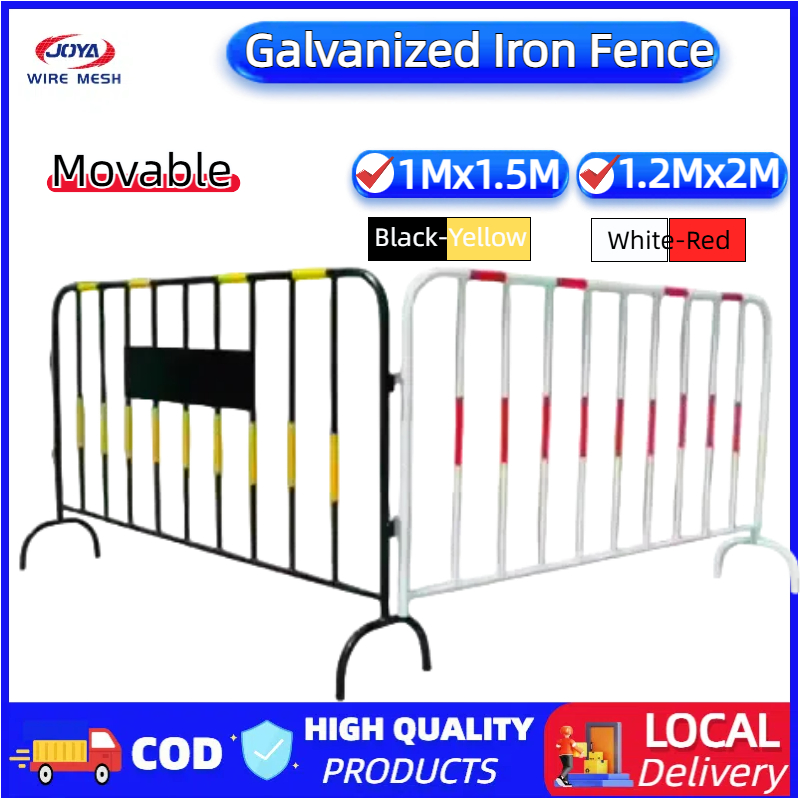 Temporary Fence Galvanized iron wire mesh panel Crowd control barrier ...
