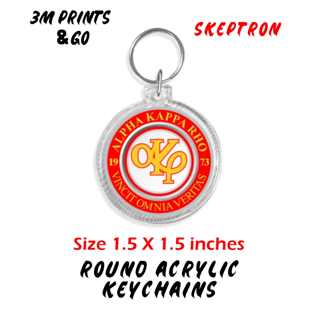Skeptron Alpha Kappa Rho Acrylic Keychains | Shopee Philippines