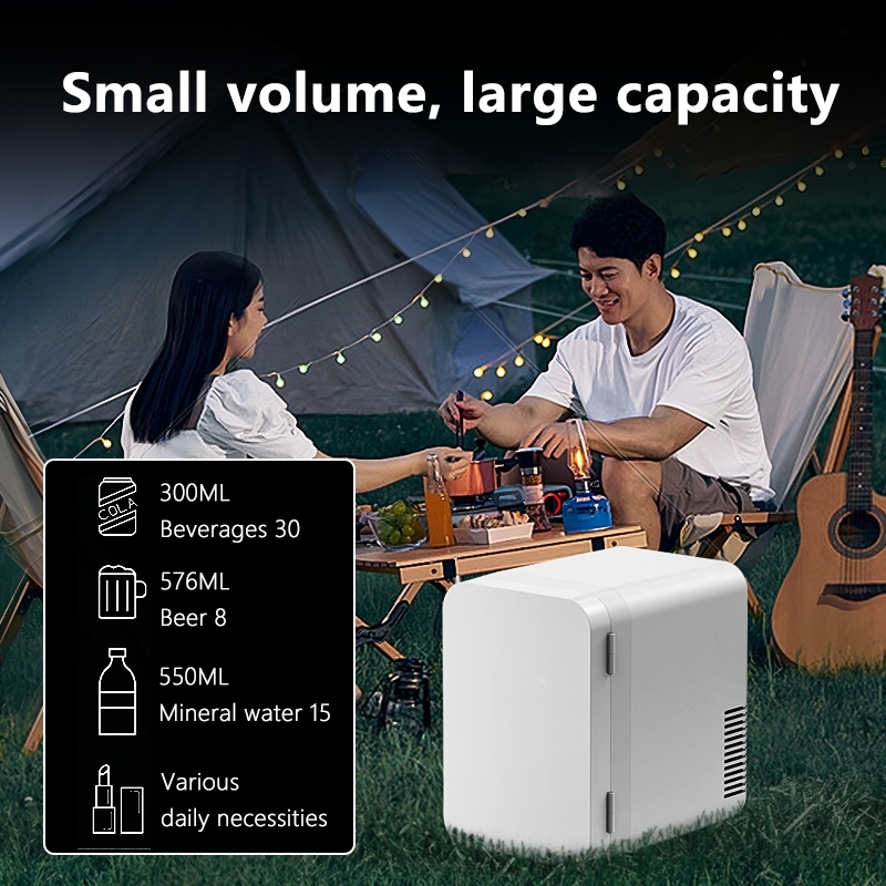 8L Mini Fridge Portable Car Refrigerator Electronic Cooling Beauty Mask ...
