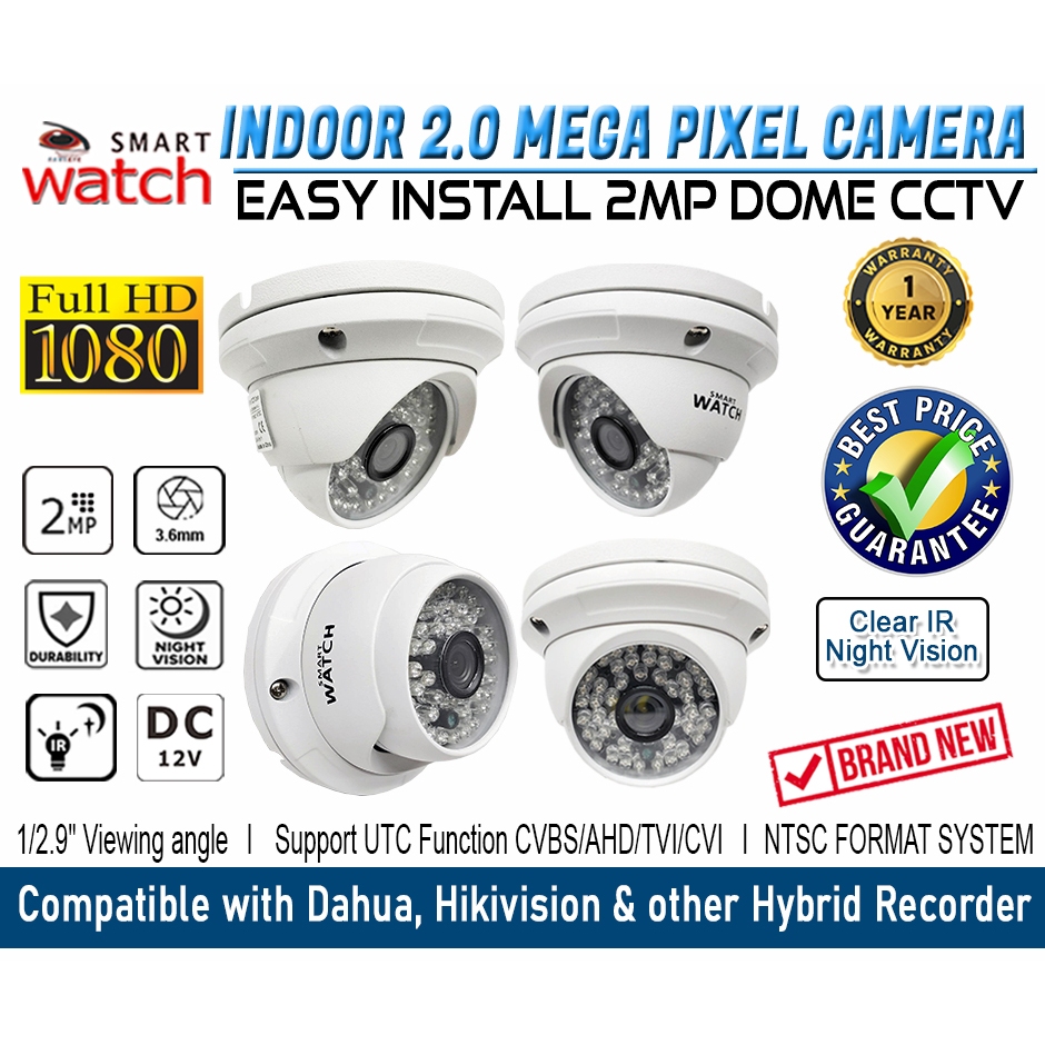 2MP CCTV CAMERA INDOOR FULL 1080P HD IR DOME HC D019W 2.0MP: BER MONTHS ...