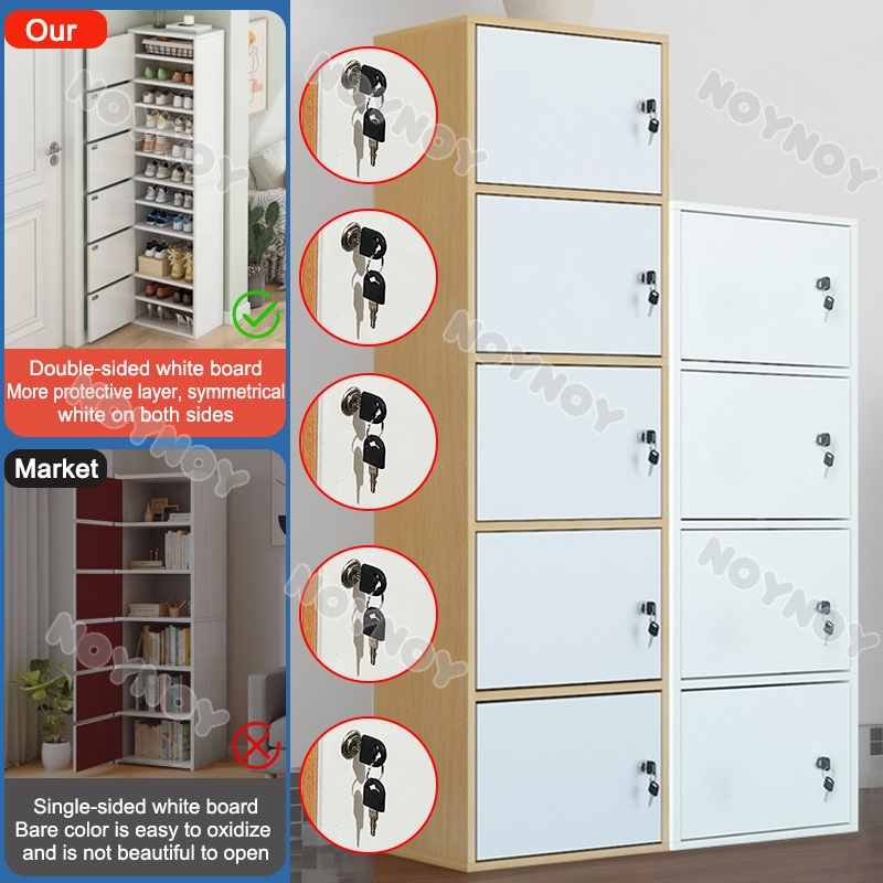 5/4/3 Layer Wood Cabinet With Lock Lockable Wood Cabinet Drawer ...