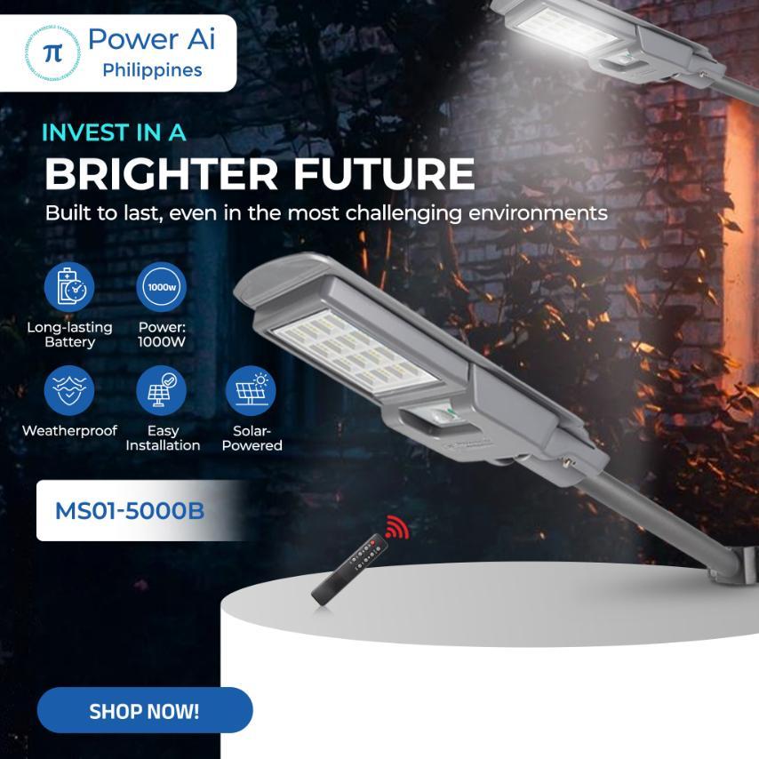 1000W MS01-5000B Solar Street Light with Bracket for Outdoor Lighting ...