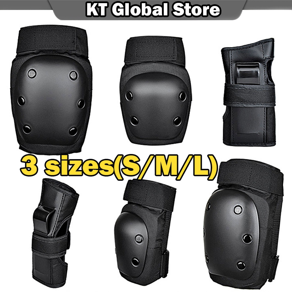 6PCS/set Sports Roller Skates Skateboard Protective Gear Wrist Elbow ...