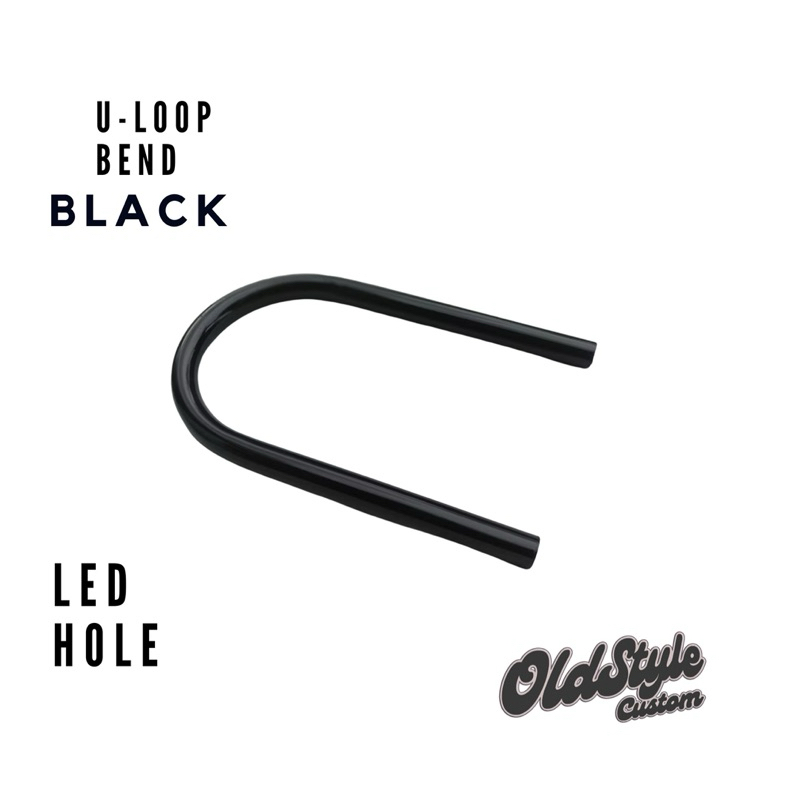 BLACK U BEND LOOP FOR CAFE RACER / SCRAMBLER PROJECT FRAME | Shopee ...