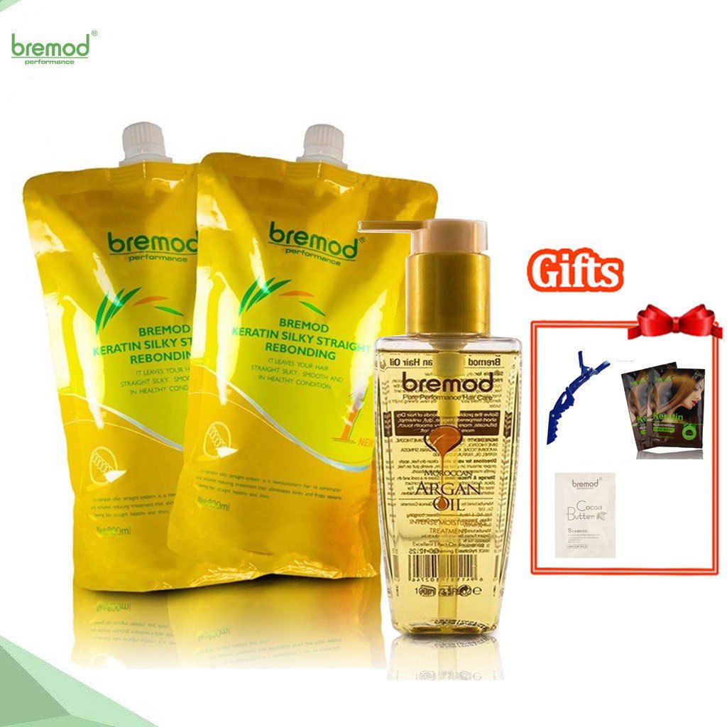 Bremod Rebonding Hair Milk Set (A + B) Straightening