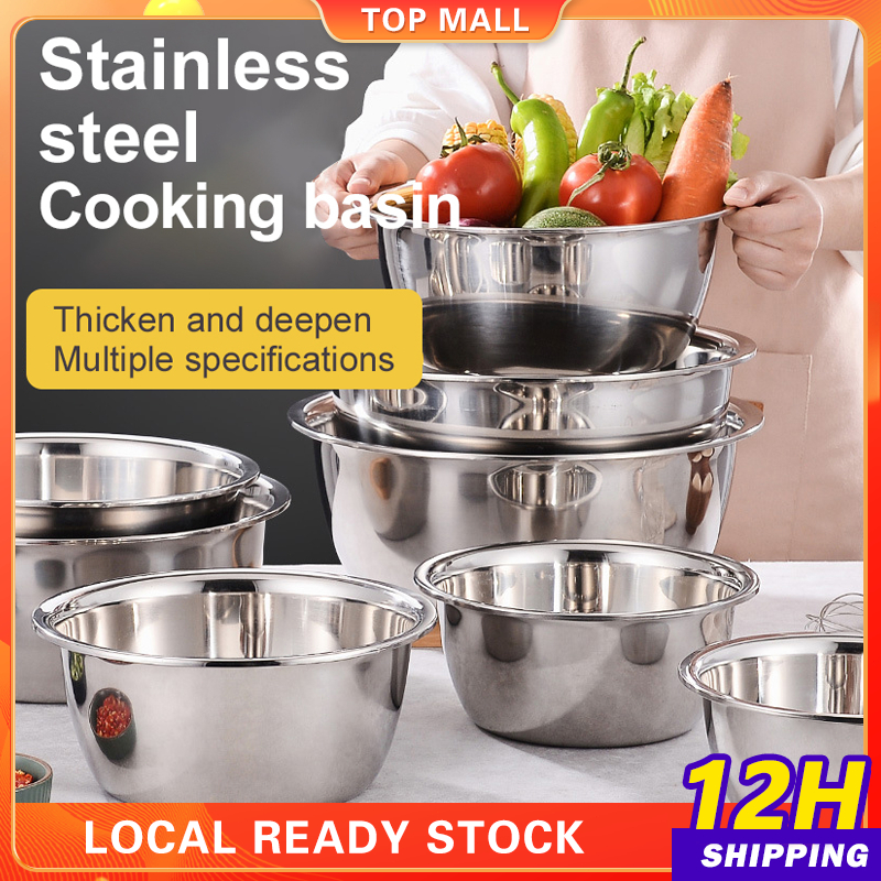 Mixing Bowl For Baking Graham Bar Salad Bowl Multifunctional Stainless ...