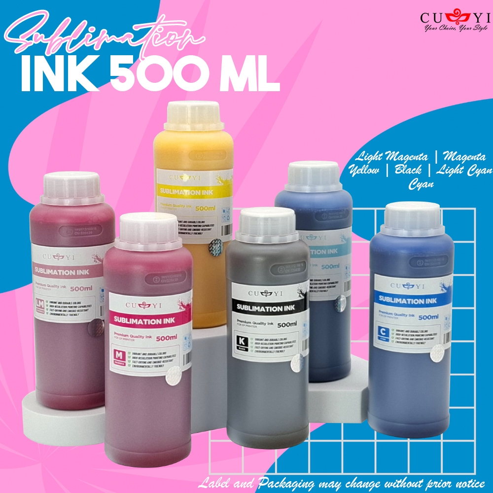 CUYI Sublimation Ink for EP SON Printer Only 500ml ( Cyan / Magenta ...