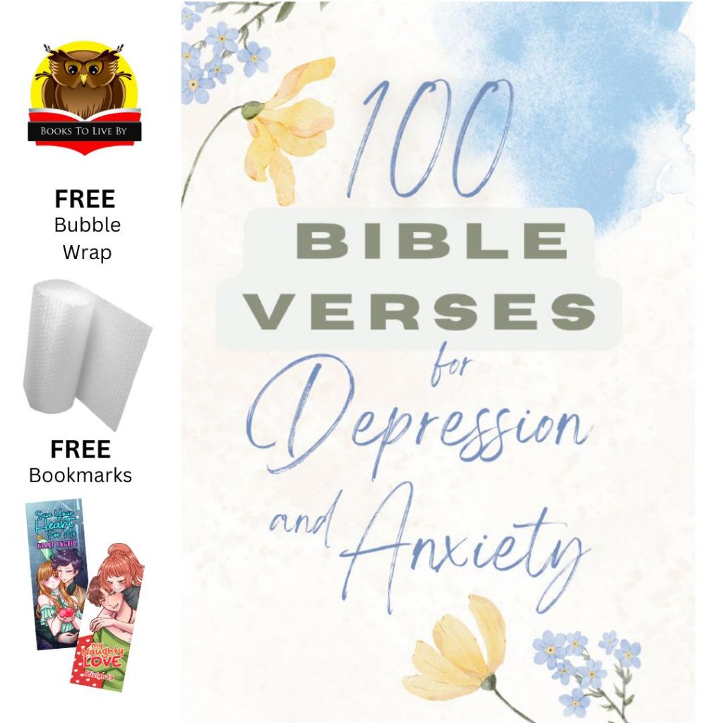 100 BIBLE VERSES FOR DEPRESSION AND ANXIETY | 144 Pages Devotional Book ...