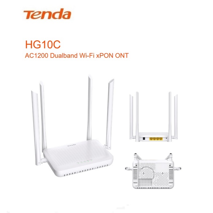Tenda HG10C AC1200 Dualband Wi-Fi xPON ONT | Shopee Philippines