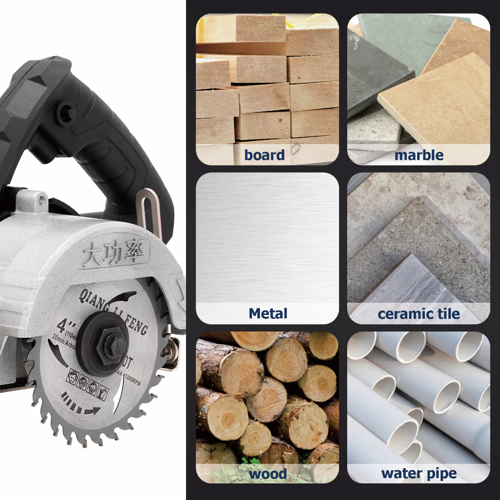 2200W Circular Saw Tile Cutter Machine 4 inch For Cutting Metal, Wood ...
