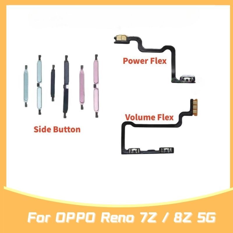 Power Volume button flex for oppo Reno 7Z 8Z 5G ON OFF Volume Side Key ...
