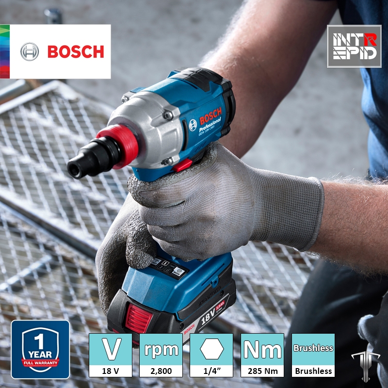 Bosch GDX 18V-285 Professional 18 V Brushless Cordless Impact Driver ...