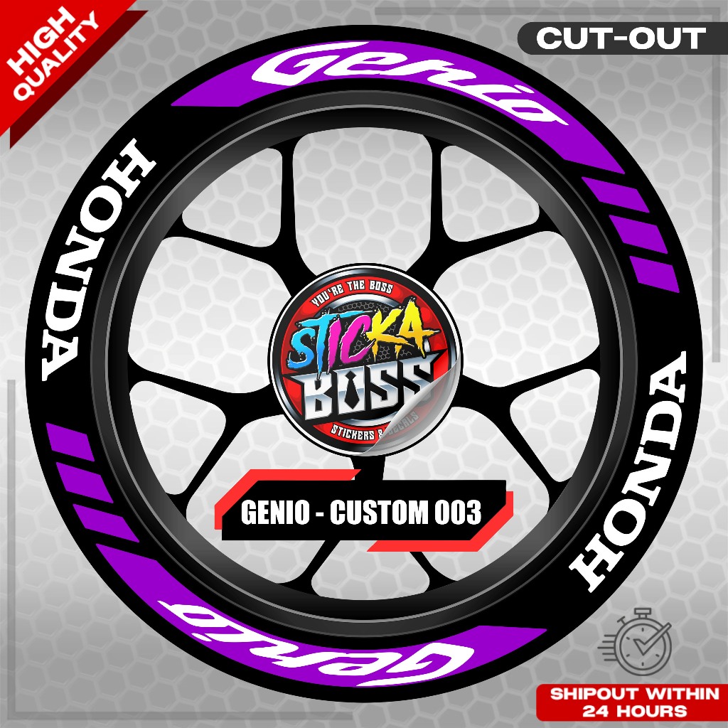 GENIO MAG STICKER SET ( 2 MAGS ) - CUSTOM 003 | VINYL WATERPROOF CUT ...