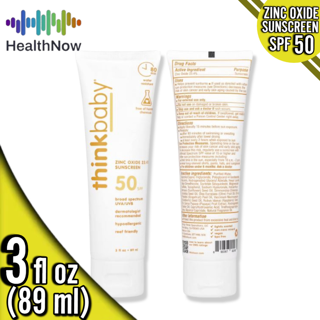 think, Thinkbaby®, Zinc Oxide Sunscreen, SPF 50, 3 fl oz (89 ml ...