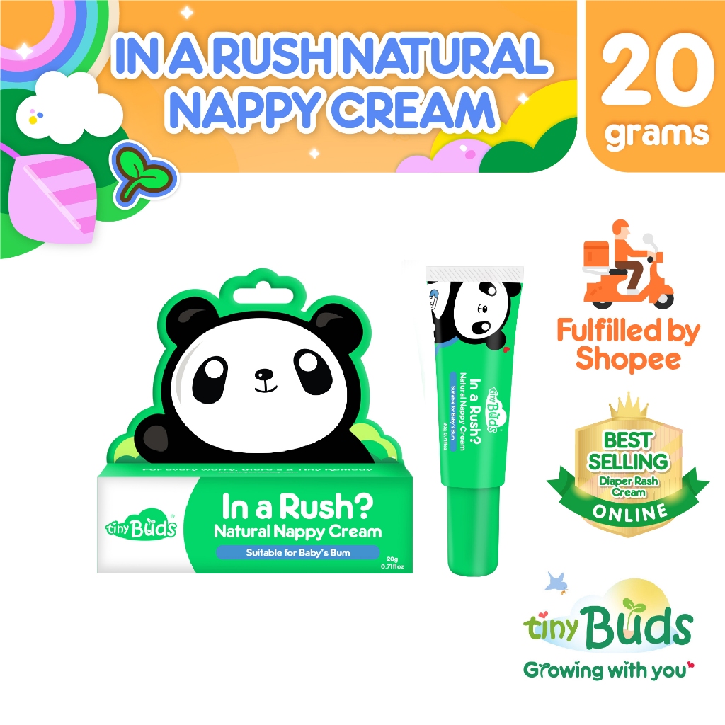 Tiny Buds In a Rush Diaper Rash Cream | Safe for Babies & Pregnancy ...