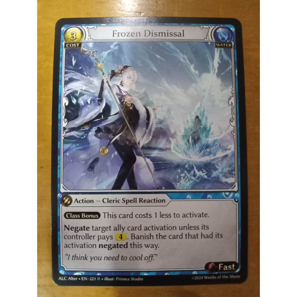 GA Frozen Dismissal R Alchemical Revolution Alter Edition ALC