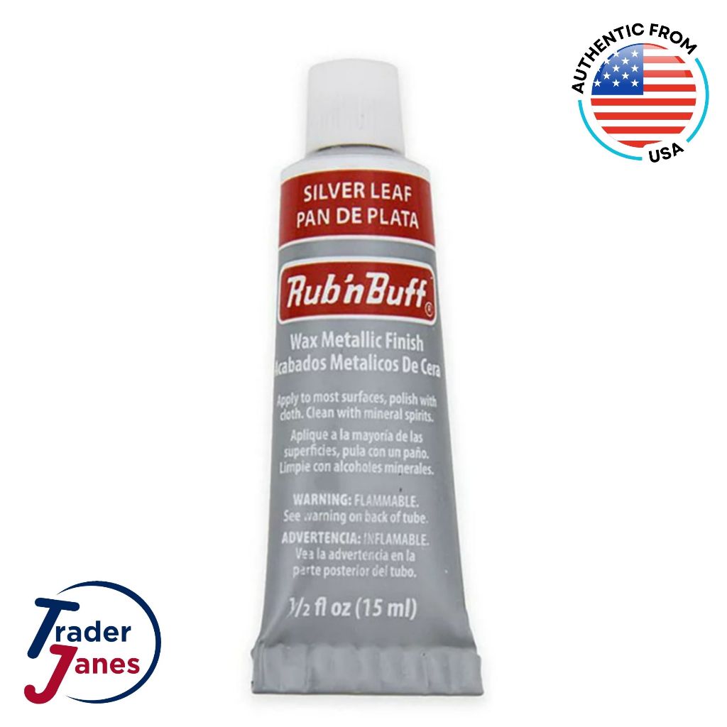 AMACO Rub 'n Buff Wax Metallic Finish in Silver Leaf (15ml) | Shopee ...