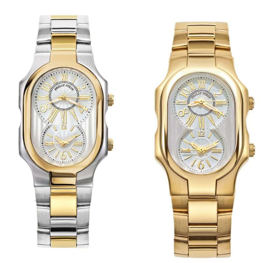 Casual watches PS roman dial Philip Stein Teslar dual time watch ...