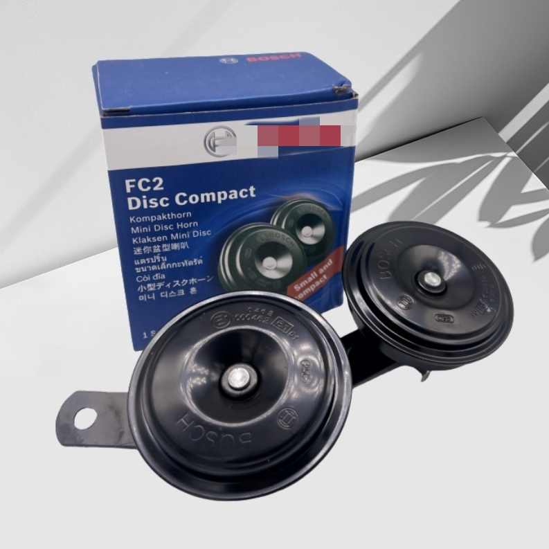 FC2 Universal Disc Compact Horn 1 Set 12Volts Normal Tone | Shopee ...