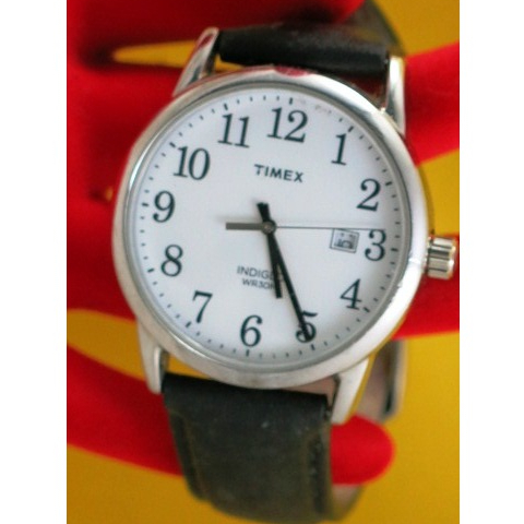 R15:Original T!MEX Indiglo Analog Watch for Men-Silver Tone US | Shopee ...
