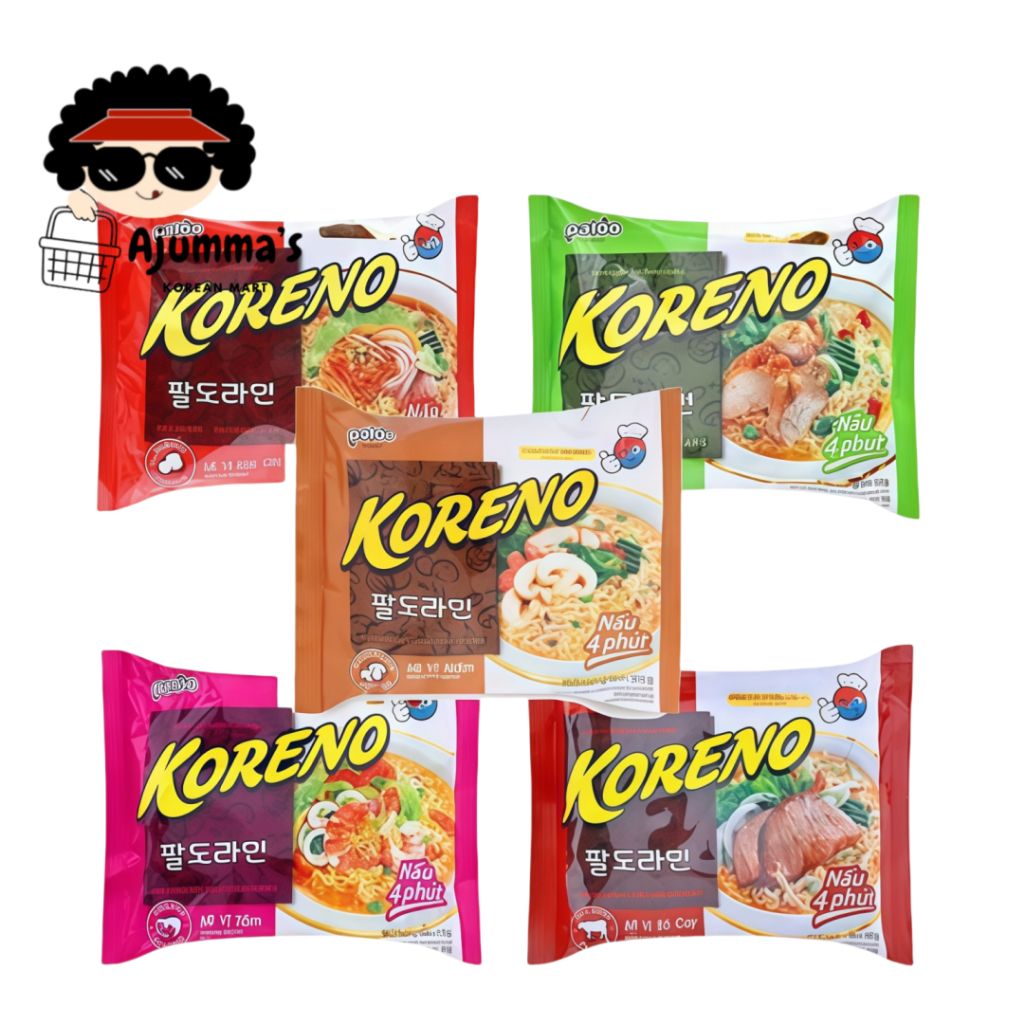 Paldo Koreno Ramen - Mushrooms, Beef Hot, Shrimp, Chicken, and Kimchi ...