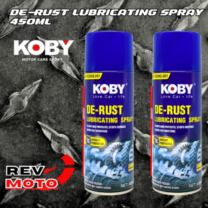 KOBY DE-RUST LUBRICATING SPRAY 450ML | Shopee Philippines