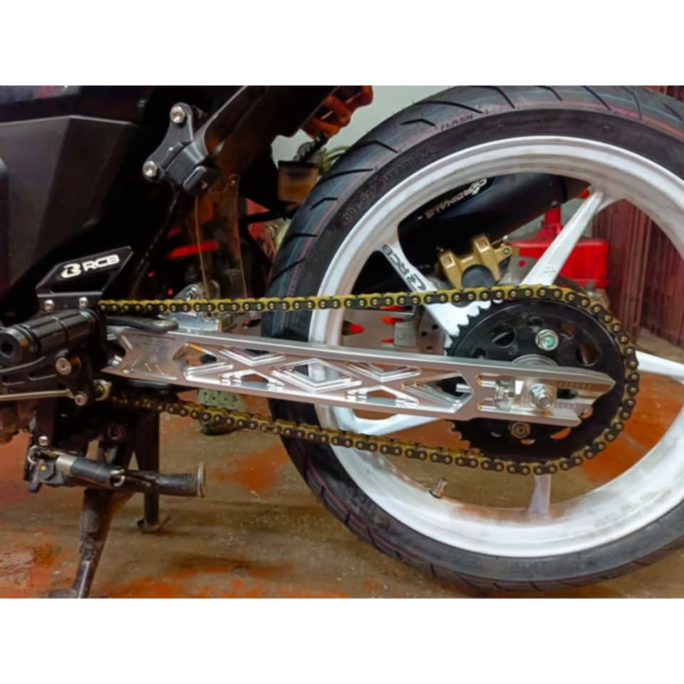 RCB CHAIN WITH O-RING 132L UNIVERSAL (415H-428H) BLACK/GOLD | Shopee ...